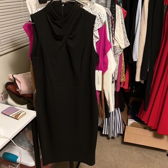 Calvin Klein Black Midi Dress - Picture 5 of 9